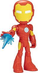 DISNEY MARVEL: SPIDEY AND HIS AMAZING FRIENDS - IRON MAN SUPERSIZED HERO FIGURE HASBRO