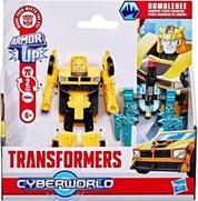 TRANSFORMERS EVERGREEN - CYBERWORLD ARMORED CYBER CHANGERS ARMOR BUMBLEBEE HASBRO