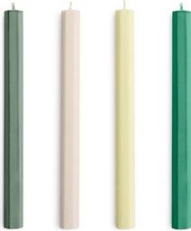 ΣΕΤ ΚΕΡΙΩΝ HEXAGON CANDLE 2,2 X 24 CM 4-PACK ΧΡΩΜΑ: ΠΡΑΣΙΝΟ HAY