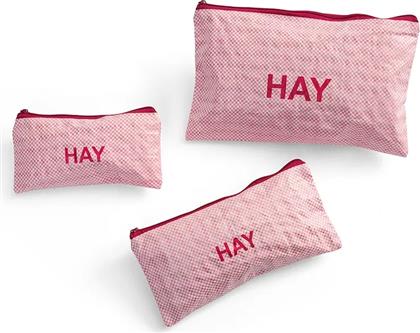 ΣΕΤ ΤΣΑΝΤΑΚΙΑ CANDY MONO WASH BAG 3-PACK ΧΡΩΜΑ: ΡΟΖ HAY