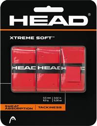 ΓΚΡΙΠ XTREMESOFT OVERGRIP (3 ΤΜΧ) KOKKINΑ HEAD