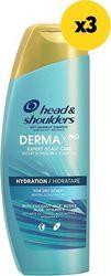 ΣΑΜΠΟΥΑΝ &SHOULDERS DERMAXPRO HYDRATE ΚΑΡΥΔΑ 900ML(3X300ML) HEAD