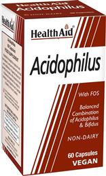 ACIDOPHILUS WITH FOS ΣΥΜΠΛΗΡΩΜΑ ΔΙΑΤΡΟΦΗΣ ΠΡΟΒΙΟΤΙΚΩΝ & ΠΡΕΒΙΟΤΙΚΩΝ (FOS) ΓΙΑ ΤΗΝ ΚΑΛΗ ΛΕΙΤΟΥΡΓΙΑ ΤΟΥ ΓΑΣΤΡΕΝΤΕΡΙΚΟΥ ΣΥΣΤΗΜΑΤΟΣ & ΙΣΟΡΡΟΠΙΑ ΤΗΣ ΧΛΩΡΙΔΑΣ ΤΟΥ ΕΝΤΕΡΟΥ 60CAPS HEALTH AID