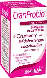 CRANPROBIO ΣΥΜΠΛΗΡΩΜΑ ΔΙΑΤΡΟΦΗΣ ΕΚΧΥΛΙΣΜΑΤΟΣ ΚΡΑΝΜΠΕΡΙ, ΠΡΟΒΙΟΤΙΚΩΝ & ΣΚΟΝΗΣ GRAPEFRUIT ΓΙΑ ΤΗΝ ΚΑΛΗ ΥΓΕΙΑ ΤΟΥ ΟΥΡΟΠΟΙΗΤΙΚΟΥ ΣΥΣΤΗΜΑΤΟΣ & ΙΣΟΡΡΟΠΙΑ ΤΗΣ ΜΙΚΡΟΒΙΑΚΗΣ ΧΛΩΡΙΔΑΣ ΤΟΥ ΚΟΛΠΟΥ 30CAPS HEALTH AID