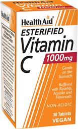 ESTERIFIED VITAMIN C 1000MG ΣΥΜΠΛΗΡΩΜΑ ΔΙΑΤΡΟΦΗΣ ΜΕ ΒΙΤΑΜΙΝΗ C ΕΣΤΕΡΙΚΗΣ ΜΟΡΦΗΣ, ΣΥΜΠΛΕΓΜΑ ΒΙΟΦΛΑΒΟΝΟΕΙΔΩΝ & ΕΚΧΥΛΙΣΜΑ ΑΣΕΡΟΛΑΣ ΓΙΑ ΜΕΓΙΣΤΗ ΑΠΟΡΡΟΦΗΣΗ & ΕΝΙΣΧΥΣΗ ΤΟΥ ΑΝΟΣΟΠΟΙΗΤΙΚΟΥ ΣΥΣΤΗΜΑΤΟΣ ΦΙΛΙΚΟ ΠΡΟΣ ΤΟ ΣΤΟΜΑΧΙ 30TABS HEALTH AID από το PHARM24