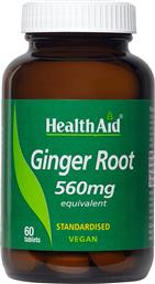 GINGER ROOT 560MG ΣΥΜΠΛΗΡΩΜΑ ΔΙΑΤΡΟΦΗΣ ΕΚΧΥΛΙΣΜΑΤΟΣ ΠΙΠΕΡΟΡΙΖΑΣ ΓΙΑ ΤΗΝ ΑΝΤΙΜΕΤΩΠΙΣΗ ΤΗΣ ΝΑΥΤΙΑΣ, ΕΝΙΣΧΥΣΗ ΤΗΣ ΠΕΨΗΣ & ΠΡΟΣΤΑΣΙΑ ΤΟΥ ΚΥΚΛΟΦΟΡΙΚΟΥ 60TABS HEALTH AID