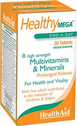 HEALTHY MEGA MULTIVITAMINS & MINERALS ΣΥΜΠΛΗΡΩΜΑ ΔΙΑΤΡΟΦΗΣ ΒΙΤΑΜΙΝΩΝ, ΜΕΤΑΛΛΩΝ, ΕΝΖΥΜΩΝ & ΕΚΧΥΛΙΣΜΑΤΟΣ ΒΟΤΑΝΩΝ ΓΙΑ ΕΝΙΣΧΥΣΗ ΤΟΥ ΑΝΟΣΟΠΟΙΗΤΙΚΟΥ, ΜΕ ΑΝΤΙΟΞΕΙΔΩΤΙΚΗ ΠΡΟΣΤΑΣΙΑ, ΚΑΤΑ ΤΗΣ ΚΟΥΡΑΣΗΣ & ΚΟΠΩΣΗΣ ΓΙΑ ΕΝΕΡΓΕΙΑ & ΠΝΕΥΜΑΤΙΚΗ ΔΙΑΥΓΕΙΑ 30T HEALTH AID