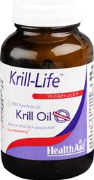 KRILL-LIFE ΣΥΜΠΛΗΡΩΜΑ ΔΙΑΤΡΟΦΗΣ ΜΕ ΕΛΑΙΟ KRILL ΠΛΟΥΣΙΟ ΣΕ ΩΜΕΓΑ 3 ΛΙΠΑΡΑ ΟΞΕΑ ΓΙΑ ΤΗΝ ΚΑΛΗ ΥΓΕΙΑ ΤΟΥ ΕΓΚΕΦΑΛΟΥ ΤΗΣ ΟΡΑΣΗΣ & ΤΗΣ ΚΑΡΔΙΑΣ 90CAPS HEALTH AID