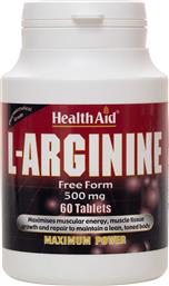 L-ARGININE 500MG ΣΥΜΠΛΗΡΩΜΑ ΔΙΑΤΡΟΦΗΣ ΑΜΙΝΟΞΕΟΣ ΑΡΓΙΝΙΝΗΣ ΓΙΑ ΜΥΙΚΗ ΑΠΟΚΑΤΑΣΤΑΣΗ & ΠΑΡΑΓΩΓΗ ΑΥΞΗΤΙΚΗΣ ΟΡΜΟΝΗΣ 60TABS HEALTH AID