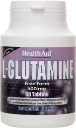 L-GLUTAMINE 500MG ΣΥΜΠΛΗΡΩΜΑ ΔΙΑΤΡΟΦΗΣ ΑΜΙΝΟΞΕΟΣ ΓΛΟΥΤΑΜΙΝΗΣ ΓΙΑ ΤΗΝ ΚΑΛΗ ΥΓΕΙΑ ΤΟΥ ΝΕΥΡΙΚΟΥ ΣΥΣΤΗΜΑΤΟΣ & ΤΟΥ ΕΓΚΕΦΑΛΟΥ 60TABS HEALTH AID