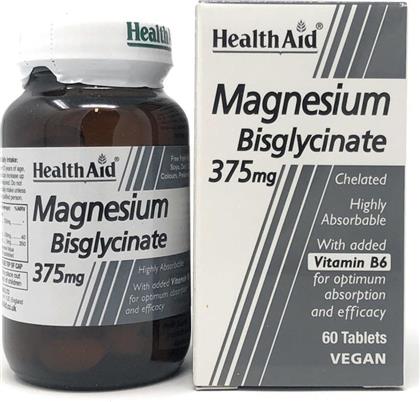 MAGNESIUM BISGLYCINATE 375MG & VITAMIN B6 ΧΗΛΙΚΟ ΜΑΓΝΗΣΙΟ & ΒΙΤΑΜΙΝΗ Β6 60TABS HEALTH AID