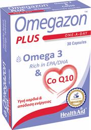 OMEGAZON PLUS Ω3 & CO Q10 ΣΥΜΠΛΗΡΩΜΑ ΔΙΑΤΡΟΦΗΣ ΙΧΘΥΕΛΑΙΩΝ ΠΛΟΥΣΙΟ ΣΕ Ω3 ΛΙΠΑΡΑ ΟΞΕΑ & ΣΥΝΕΝΖΥΜΟ Q10 ΓΙΑ ΤΗΝ ΚΑΛΗ ΥΓΕΙΑ ΤΗΣ ΚΑΡΔΙΑΣ & ΕΝΕΡΓΕΙΑ 30CAPS HEALTH AID