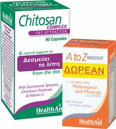 PROMO CHITOSAN COMPLEX 90CAPS & ΔΩΡΟ A TO Z MULTIVITAMIN & MINERALS 30TABS HEALTH AID