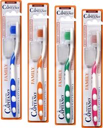 PASTA DEL CAPITANO FAMILY HARD TOOTHBRUSH ΟΔΟΝΤΟΒΟΥΡΤΣΑ ΜΕ ΣΚΛΗΡΕΣ ΙΝΕΣ ΓΙΑ ΠΙΟ ΑΠΟΤΕΛΕΣΜΑΤΙΚΗ ΑΦΑΙΡΕΣΗ ΤΗΣ ΠΛΑΚΑΣ 1 ΤΕΜΑΧΙΟ ΣΕ ΤΥΧΑΙΑ ΕΠΙΛΟΓΗ ΧΡΩΜΑΤΟΣ HEALTH PLUS