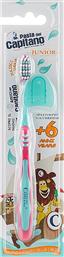 PASTA DEL CAPITANO JUNIOR SOFT TOOTHBRUSH 6+ YEARS ΜΑΛΑΚΗ ΠΑΙΔΙΚΗ ΟΔΟΝΤΟΒΟΥΡΤΣΑ ΜΕ ΕΡΓΟΝΟΜΙΚΗ ΛΑΒΗ 1 ΤΕΜΑΧΙΟ - ΚΟΚΚΙΝΟ HEALTH PLUS