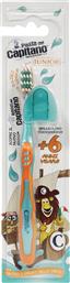 PASTA DEL CAPITANO JUNIOR SOFT TOOTHBRUSH 6+ YEARS ΜΑΛΑΚΗ ΠΑΙΔΙΚΗ ΟΔΟΝΤΟΒΟΥΡΤΣΑ ΜΕ ΕΡΓΟΝΟΜΙΚΗ ΛΑΒΗ 1 ΤΕΜΑΧΙΟ - ΠΟΡΤΟΚΑΛΙ HEALTH PLUS