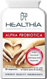 ALPHA PROBIOTICA 230MG ΣΥΜΠΛΗΡΩΜΑ ΔΙΑΤΡΟΦΗΣ ΜΕ ΠΡΟΒΙΟΤΙΚΑ ΓΙΑ ΤΗΝ ΙΣΟΡΡΟΠΙΑ ΤΟΥ ΕΝΤΕΡΙΚΟΥ ΜΙΚΡΟΒΙΩΜΑΤΟΣ & ΤΗΝ ΚΑΛΗ ΛΕΙΤΟΥΡΓΙΑ ΤΟΥ ΕΝΤΕΡΟΥ 30 MICROCAPS HEALTHIA