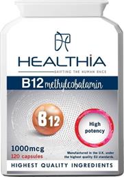 B12 METHYLCOBALAMIN 1000ΜG HIGH POTENCY ΣΥΜΠΛΗΡΩΜΑ ΔΙΑΤΡΟΦΗΣ ΜΕ ΒΙΤΑΜΙΝΗ Β12 ΣΕ ΜΟΡΦΗ ΜΕΘΥΛΚΟΒΑΛΑΜΙΝΗΣ ΓΙΑ ΚΑΛΥΤΕΡΗ ΑΠΟΡΡΟΦΗΣΗ & ΥΨΗΛΟΤΕΡΗ ΒΙΟΔΙΑΘΕΣΙΜΟΤΗΤΑ ΓΙΑ ΤΗΝ ΚΑΛΗ ΛΕΙΤΟΥΡΓΙΑ ΤΟΥ ΝΕΥΡΙΚΟΥ - ΚΑΡΔΙΑΓΓΕΙΑΚΟΥ ΣΥΣΤΗΜΑΤΟΣ 120CAPS HEALTHIA