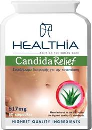 CANDIDA RELIEF 517MG ΣΥΜΠΛΗΡΩΜΑ ΔΙΑΤΡΟΦΗΣ ΜΕ ΒΟΤΑΝΑ & ΠΡΟΒΙΟΤΙΚΑ ΓΙΑ ΤΗΝ ΑΝΤΙΜΕΤΩΠΙΣΗ ΚΑΝΤΙΝΤΙΑΣΗΣ, ΟΥΡΟΛΟΙΜΩΞΗΣ & ΠΕΠΤΙΚΩΝ ΔΙΑΤΑΡΑΧΩΝ 60CAPS HEALTHIA