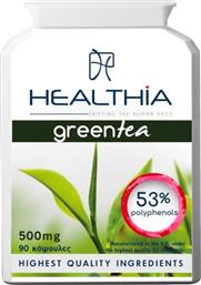 GREEN TEA 500MG ΣΥΜΠΛΗΡΩΜΑ ΔΙΑΤΡΟΦΗΣ ΜΕ ΤΙΤΛΟΔΟΤΗΜΕΝΟ ΕΚΧΥΛΙΣΜΑ ΠΡΑΣΙΝΟ ΤΣΑΙ ΓΙΑ ΕΝΙΣΧΥΣΗ ΤΟΥ ΑΝΟΣΟΠΟΙΗΤΙΚΟΥ, ΑΠΩΛΕΙΑ ΒΑΡΟΥΣ & ΑΝΤΙΜΕΤΩΠΙΣΗ ΤΗΣ ΚΥΤΤΑΡΙΤΙΔΑΣ 90CAPS HEALTHIA