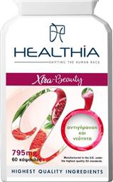 HEATHIA XTRA-BEAUTY 795MG ΣΥΜΠΛΗΡΩΜΑ ΔΙΑΤΡΟΦΗΣ ΜΕ ΚΟΛΛΑΓΟΝΟ ΨΑΡΙΟΥ, ΒΙΤΑΜΙΝΕΣ, ΜΕΤΑΛΛΑ, ΒΟΤΑΝΑ & ΙΧΝΟΣΤΟΙΧΕΙΑ ΚΑΤΑ ΤΩΝ ΡΥΤΙΔΩΝ & ΤΗΣ ΓΗΡΑΝΣΗΣ ΤΟΥ ΔΕΡΜΑΤΟΣ 60CAPS HEALTHIA