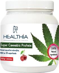 SUPER CANNABIS PROTEIN ΣΥΜΠΛΗΡΩΜΑ ΔΙΑΤΡΟΦΗΣ ΜΕ ΠΡΩΤΕΙΝΗ ΚΑΝΝΑΒΗΣ ΕΝΙΣΧΥΜΕΝΗ ΜΕ 15 ΥΠΕΡΤΡΟΦΕΣ ΓΙΑ ΕΛΕΓΧΟ ΤΟΥ ΒΑΡΟΥΣ, ΓΡΑΜΜΩΣΗ & ΑΠΟΚΑΤΑΣΤΑΣΗ ΜΕ ΠΑΡΑΛΛΗΛΗ ΥΠΟΣΤΗΡΙΞΗ ΤΗΣ ΚΑΛΗΣ ΥΓΕΙΑΣ ΤΟΥ ΠΕΠΤΙΚΟΥ ΣΥΣΤΗΜΑΤΟΣ 500GR HEALTHIA