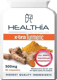 X-TRA TURMERIC 500MG ΣΥΜΠΛΗΡΩΜΑ ΔΙΑΤΡΟΦΗΣ ΜΕ ΤΙΤΛΟΔΟΤΗΜΕΝΟ ΕΚΧΥΛΙΣΜΑ ΚΟΥΡΚΟΥΜΑ & ΕΚΧΥΛΙΣΜΑ ΜΑΥΡΟΥ ΠΙΠΕΡΙΟΥ ΓΙΑ ΑΝΤΙΟΞΕΙΔΩΤΙΚΗ ΠΡΟΣΤΑΣΙΑ & ΚΑΛΗ ΛΕΙΤΟΥΡΓΙΑ ΤΟΥ ΗΠΑΤΟΣ 60CAPS HEALTHIA