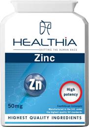 ZINC 50MG HIGH POTENCY ΣΥΜΠΛΗΡΩΜΑ ΔΙΑΤΡΟΦΗΣ ΜΕ ΚΙΤΡΙΚΟ ΨΕΥΔΑΡΓΥΡΟ ΓΙΑ ΤΗΝ ΕΝΙΣΧΥΣΗ ΤΟΥ ΑΝΟΣΟΠΟΙΗΤΙΚΟΥ ΣΥΣΤΗΜΑΤΟΣ & ΤΗΝ ΚΑΛΗ ΥΓΕΙΑ ΤΩΝ ΜΑΛΛΙΩΝ, ΝΥΧΙΩΝ & ΔΕΡΜΑΤΟΣ 120CAPS HEALTHIA