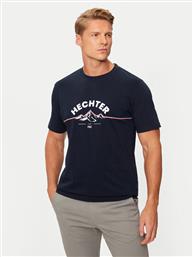 T-SHIRT 75014 142919 ΣΚΟΥΡΟ ΜΠΛΕ REGULAR FIT HECHTER PARIS