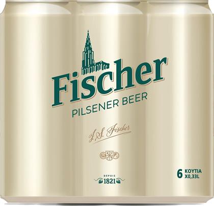 ΜΠΥΡΑ PILSNER ΚΟΥΤΙ FISCHER (6X330 ML) HEINEKEN από το e-FRESH