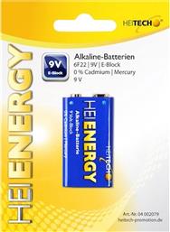 ALKALINE BATTERY 1/PACK 9V E-BLOCK HEITECH από το PUBLIC