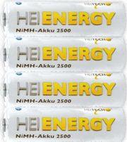 ΕΠΑΝΑΦΟΡΤΙΖΟΜΕΝΕΣ ΜΠΑΤΑΡΙΕΣ HEIENERGY AA NI-MH 2500MAH 1.2V 4ΤΜΧ HEITECH