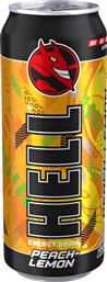 ΕΝΕΡΓΕΙΑΚΟ ΠΟΤΟ PEACH LEMON HELL (500 ML) HELL ENERGY