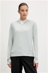 ΑΘΛΗΤΙΚΗ ΜΠΛΟΥΖΑ SHINE SOLEN ΧΡΩΜΑ: ΤΙΡΚΟΥΑΖ, ΜΕ ΚΟΥΚΟΥΛΑ, 49576 HELLY HANSEN