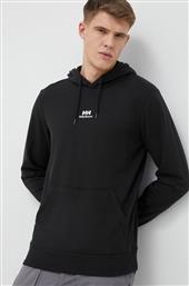 ΜΠΛΟΥΖΑ YU HOODIE 2.0 ΧΡΩΜΑ: ΜΑΥΡΟ, ΜΕ ΚΟΥΚΟΥΛΑ 53582 HELLY HANSEN