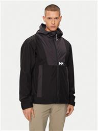 ΜΠΟΥΦΑΝ ΑΔΙΑΒΡΟΧΟ RIG RAIN JACKET 54096 ΜΑΥΡΟ REGULAR FIT HELLY HANSEN