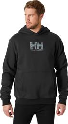 COTTON FLEECE GRAPHIC HOODIE 54158-990 ΜΑΥΡΟ HELLY HANSEN