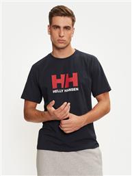 T-SHIRT LOGO 30396 ΣΚΟΥΡΟ ΜΠΛΕ REGULAR FIT HELLY HANSEN