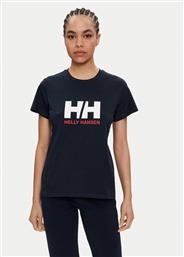 T-SHIRT W HH LOGO T-SHIRT 2.0 34465 ΣΚΟΥΡΟ ΜΠΛΕ REGULAR FIT HELLY HANSEN