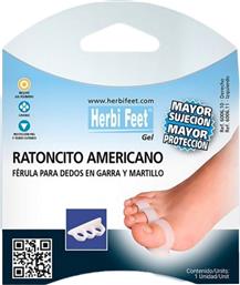 AMERICAN GEL TOE CREST SPLINT FOR CLAW OR HAMMER TOES ΠΕΛΜΑ ΣΦΥΡΔΑΚΤΥΛΙΑΣ & ΔΙΑΧΩΡΙΣΤΙΚΟ ΔΑΚΤΥΛΩΝ ONE SIZE LEFT 1 ΤΕΜΑΧΙΟ HERBI FEET