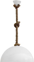 ΦΩΤΙΣΤΙΚΟ ΟΡΟΦΗΣ ΜΟΝΟΦΩΤΟ SFERA/36 31-0942 ROPE/WHITE HERONIA