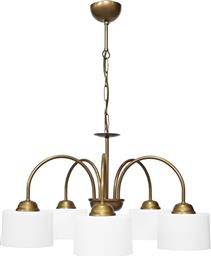 ΦΩΤΙΣΤΙΚΟ ΟΡΟΦΗΣ ΠΟΛΥΦΩΤΟ DRUM WHITE/GOLD 01-0376 HERONIA