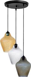 ΦΩΤΙΣΤΙΚΟ ΟΡΟΦΗΣ ΤΡΙΦΩΤΟ PINE BLACK/TRICOLOR 02-0443 HERONIA