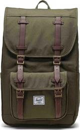 ΣΑΚΙΔΙΟ ΠΛΑΤΗΣ MID BACKPACK LITTLE AMERICA 11391-04281 ΠΡΑΣΙΝΟ HERSCHEL