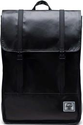 UNISEX BACKPACK ΑΔΙΑΒΡΟΧΟ ΜΕ CONTRAST LOGO PATCH ''SURVEY'' 17,5 L - 66UBWR00001 ΜΑΥΡΟ HERSCHEL