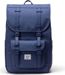 UNISEX BACKPACK ΜΟΝΟΧΡΩΜΟ ΜΕ CONTRAST LOGO PATCH ''LITTLE AMERICA MID'' 21 L - 66UBCL01918 HERSCHEL