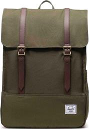 UNISEX BACKPACK ΜΟΝΟΧΡΩΜΟ ΜΕ CONTRAST LOGO PATCH ''SURVEY'' 20 L - 66UBCL01071 ΛΑΔΙ HERSCHEL