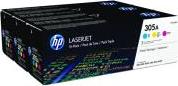 ΓΝΗΣΙΟ TONER 305A ΓΙΑ LJ PRO 300/400 RAINBOW PACK C/M/Y CE411A/CE412A/ OEM: CF370AM HEWLETT PACKARD