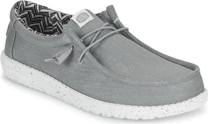 SLIP ON WALLY STRETCH CANVAS HEYDUDE