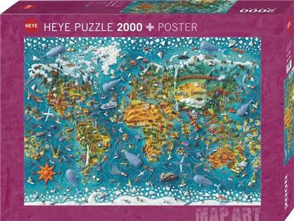 MAP ART MINIATURE WORLD 2000 ΚΟΜΜΑΤΙΑ (29983) HEYE